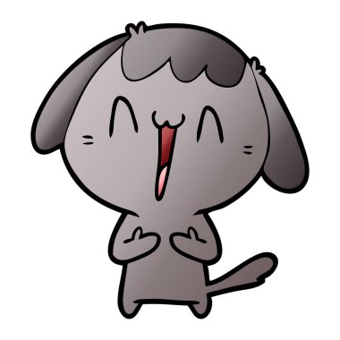 Çizgi film köpeğinin vektör çizimi