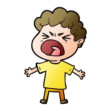 vektör çizim karikatür adam