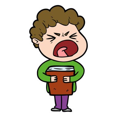 vektör çizim karikatür adam