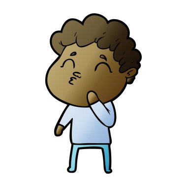 vektör çizim karikatür adam