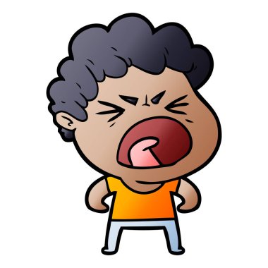 vektör çizim karikatür adam