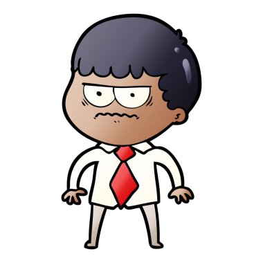 vektör çizim karikatür dostum rahatsız