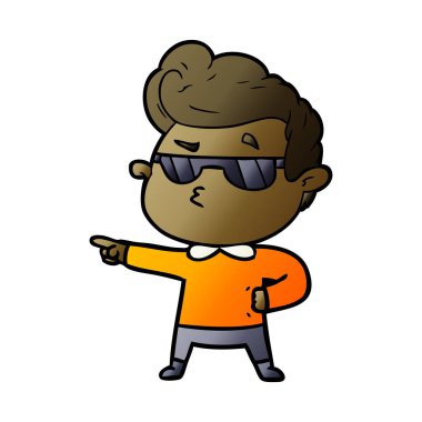 vektör çizim karikatür adam