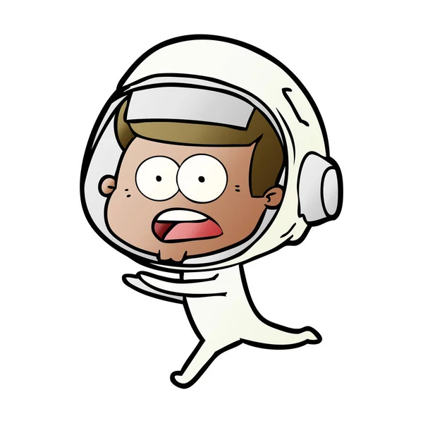 Ilustración Vectorial Del Astronauta Dibujos Animados — Archivo Imágenes Vectoriales