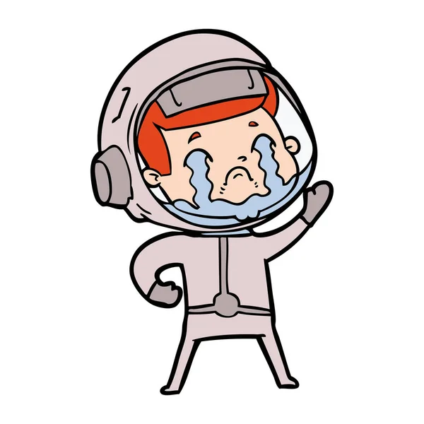 Vector Illustration Cartoon Astronaut — Stock Vector