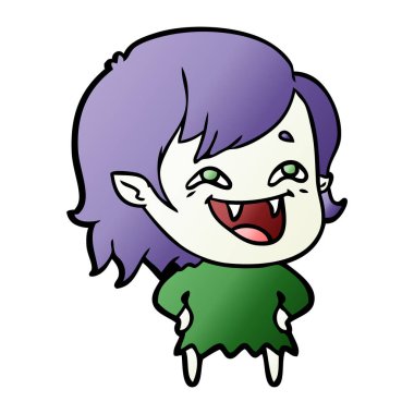 gülen vampir kız çizgi film