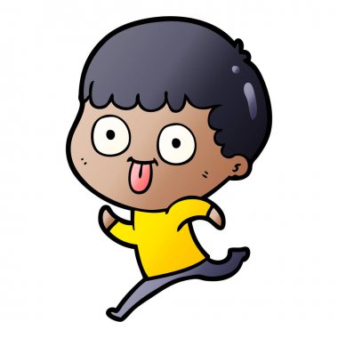 vektör çizim karikatür adam bakıyor