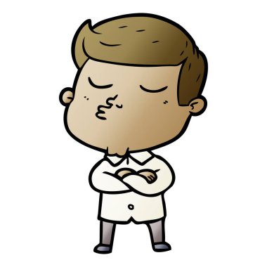 surat asmayı karikatür modeli adam