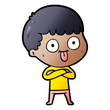 vektör çizim karikatür adam bakıyor