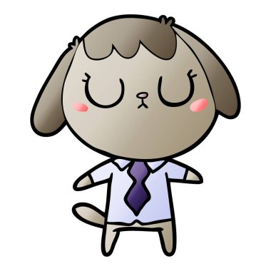 Çizgi film köpeğinin vektör çizimi