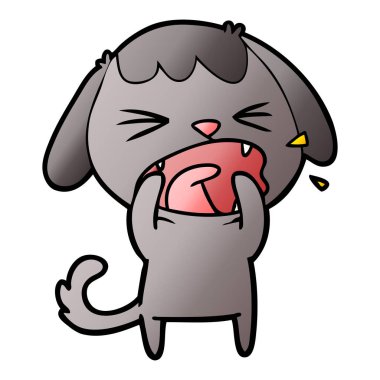 Çizgi film köpeğinin vektör çizimi