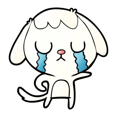 Çizgi film köpeğinin vektör çizimi