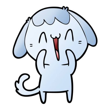 Çizgi film köpeğinin vektör çizimi