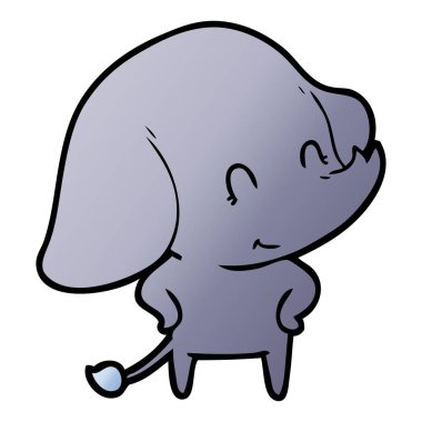 Çizgi film karakterinin vektör çizimi