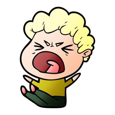 vektör çizim karikatür adam