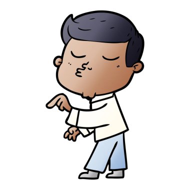 vektör çizim karikatür adam