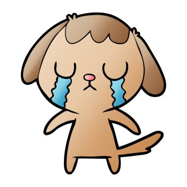 Çizgi film köpeğinin vektör çizimi