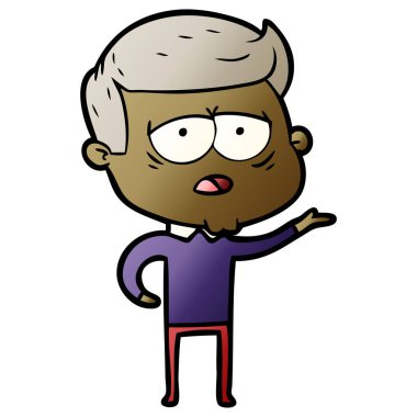 vektör çizim karikatür adam