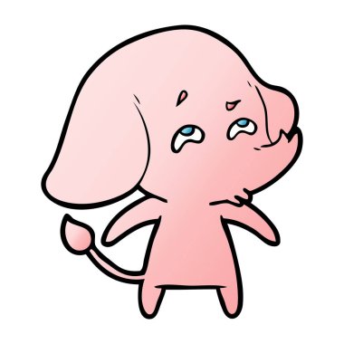 çizgi film fil hatırlamak vektör çizim