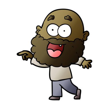 vektör çizim karikatür mutlu adam