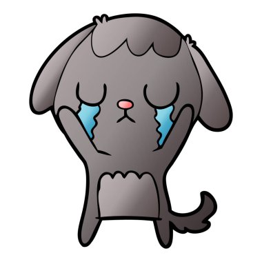 Çizgi film köpeğinin vektör çizimi