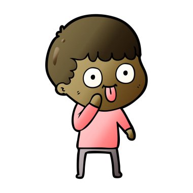 vektör çizim karikatür adam bakıyor