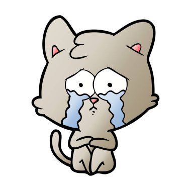 Çizgi film kedisinin vektör çizimi