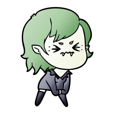 rahatsız çizgi film vampir kız