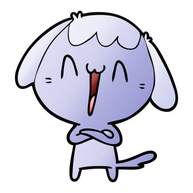 Çizgi film köpeğinin vektör çizimi