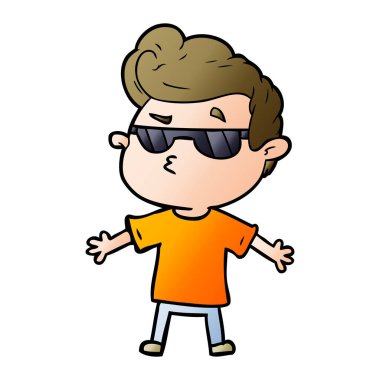 vektör çizim karikatür adam