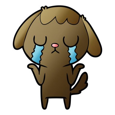 Çizgi film köpeğinin vektör çizimi