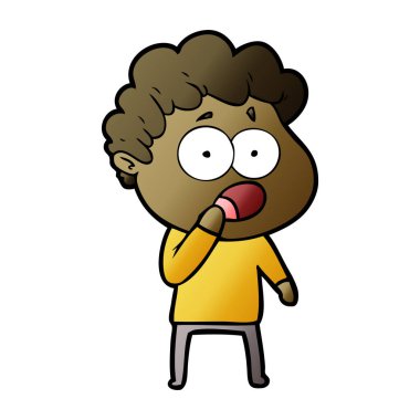 çizgi film adam sürpriz nefes nefese