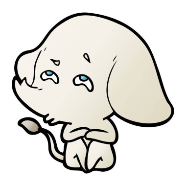 çizgi film fil hatırlamak vektör çizim