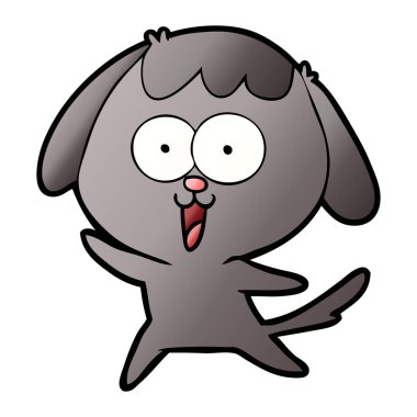 Çizgi film köpeğinin vektör çizimi