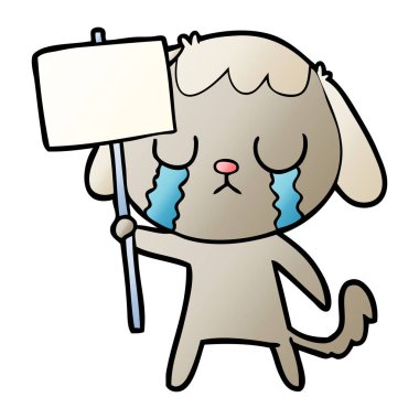 Çizgi film köpeğinin vektör çizimi