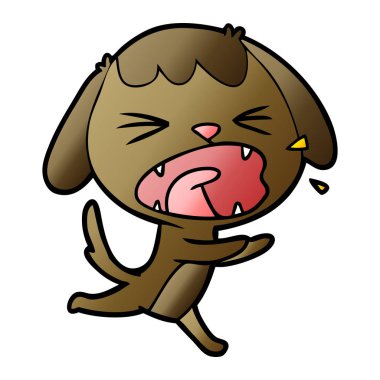 Çizgi film köpeğinin vektör çizimi