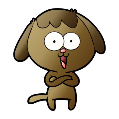 Çizgi film köpeğinin vektör çizimi