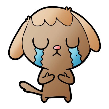 Çizgi film köpeğinin vektör çizimi