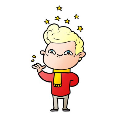 vektör çizim karikatür adam