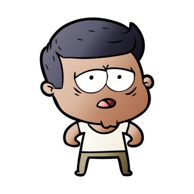 vektör çizim karikatür adam