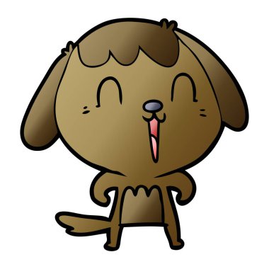 Çizgi film köpeğinin vektör çizimi