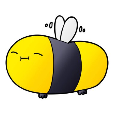 Çizgi film arısının vektör illüstrasyonu