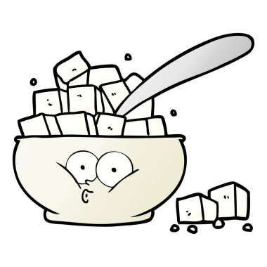 vektör çizim karikatür şekerlik