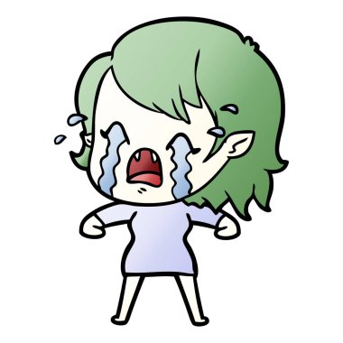 ağlayan vampir kız çizgi film