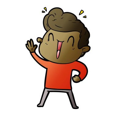 vektör çizim karikatür adam