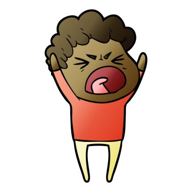 vektör çizim karikatür adam