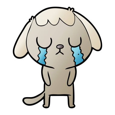 Çizgi film köpeğinin vektör çizimi