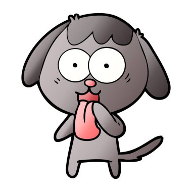 Çizgi film köpeğinin vektör çizimi