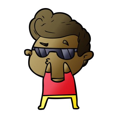 vektör çizim karikatür adam