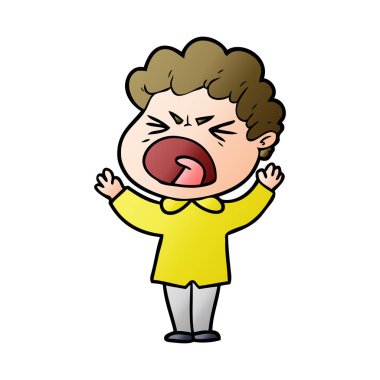 vektör çizim karikatür adam